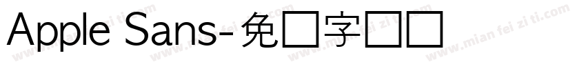 Apple Sans字体转换